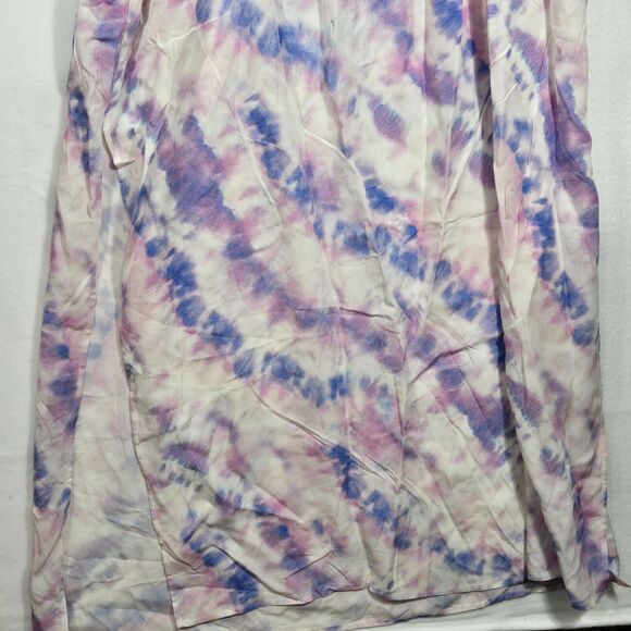 J + G Jasmine & Ginger Maxi Summer Dress Lrg Spaghetti Strap Side Slits Tie Dye - Picture 3 of 13